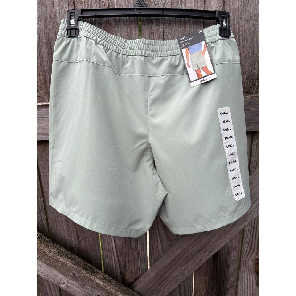 NWT GapFit Movement Shorts Small Jade Green Stretch Woven Athletic GF004104‎